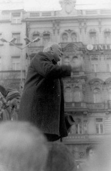 Milan Machovec, Vclavsk nm., listopad 1989